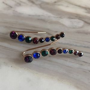 NWOT Rainbow ear climbers